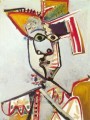 Busto del Hombre E la flauta 1971 cubismo Pablo Picasso